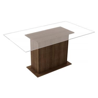 Imagem de Mesa com Tampo de Vidro Rustic Madesa