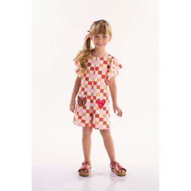 Imagem de Macaquinho Infantil para Menina em Viscolinho Gatinhos Três e Já, Off,