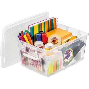 Imagem de Caixa organizadora 4 litros com fecho e alça para transporte - Ordene