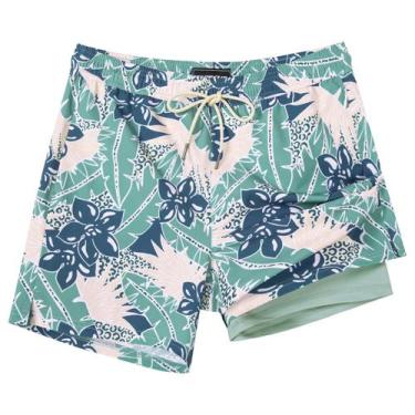 Imagem de Calções de banho SURF CUZ, bolsos com zíper de compressão de 5 polegad