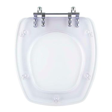 Imagem de Assento Sanitario Poliester Acrilico Transparente Thema Para Vaso Incepa 6lpf