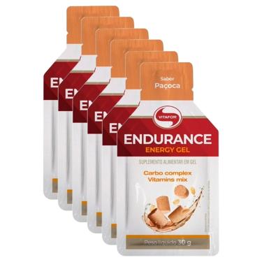 Imagem de Kit 6X: Endurance Energy Carboidrato em Gel Paçoca Vitafor 30g