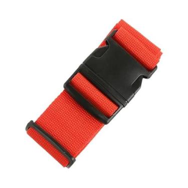 Imagem de Cinta De Bagagem Ajustável Com Cadeado De Senha Antifurto Para Viagem 