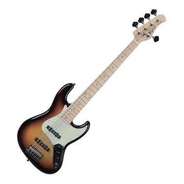 Imagem de Contra Baixo Tagima Tjb-535sb 5 Cordas Passivo Sunburst Orientação Da 