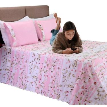 Imagem de Kit 3 Pçs Cobre Leito Colcha Casal Queen Bel Estilo Conforto - Deccora