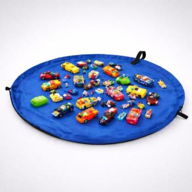 Imagem de Tapete organizador de brinquedos portátil vira bolsa infantil - Genéri