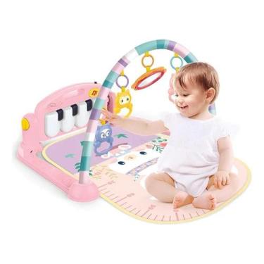 Imagem de Tapete De Atividades Para Bebê Villa Piano Musical Verde Azu - Wakaii