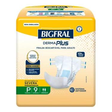 Imagem de Fralda P/ Incontinência Bigfral Derma Plus Tam.p - 9 Fraldas - Congrat