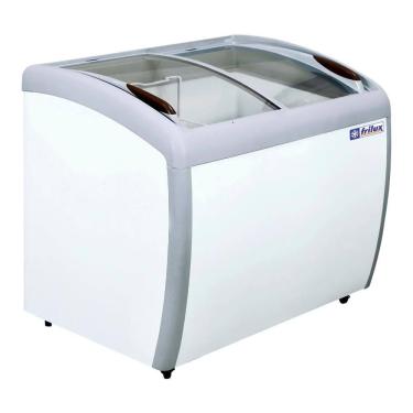 Imagem de Freezer Horizontal Frilux 260 Litros Branco Vidro Curvo 220V RF-106-C