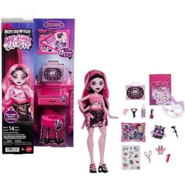 Imagem de Boneca Monster High Self-Scare Secrets Draculaura C/ Acessorios Realistas – 13 Surpresas -  Mattel.