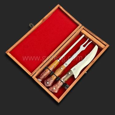 Imagem de Conjunto SG Inox 5mm Edição Especial com Caixa 8'' (20cm) - SG Facas A