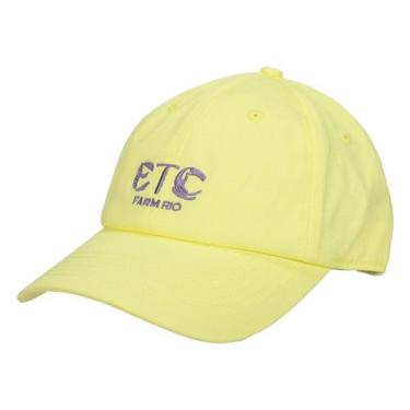 Imagem de Boné Farm Etc Aba Curva Feminino, Amarelo neon, Único