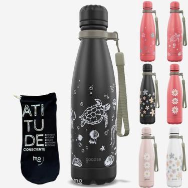 Imagem de KIT Garrafa Térmica Gocase URBAN Original 500ml Estampas com Eco Saqui