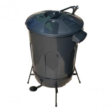 Imagem de Armação para Lixeira Somente Estrutura 100L em Ferro para Fixação de Cestos de Lixo