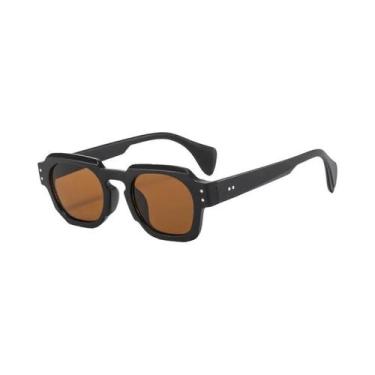Imagem de Óculos de Sol Retrô Feminino - Luxo, UV400, Preto e Cinza, Mostrar com