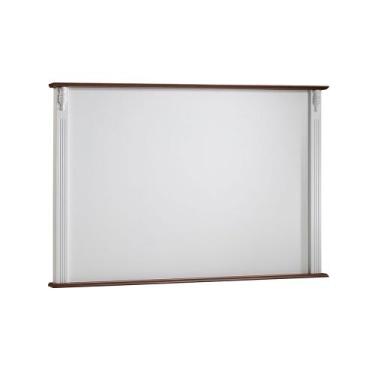 Imagem de Painel de TV para Sala 150cm Clássico 50505 Linz Móveis, Branco/Imbuia