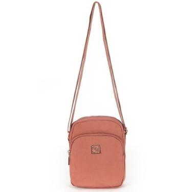 Imagem de Bolsa Up4you Feminina Pequena Casual Ombro BS78788, Coral