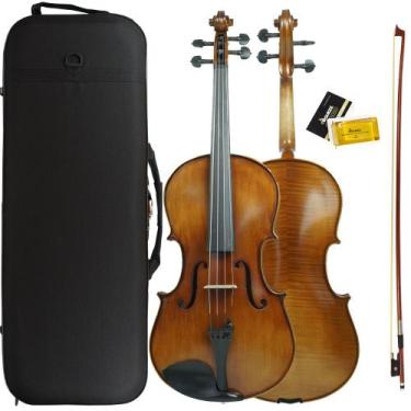 Imagem de Viola de Arco Tamanho 40 Orquezz Semi Profissional Fosca Fundo Biparti