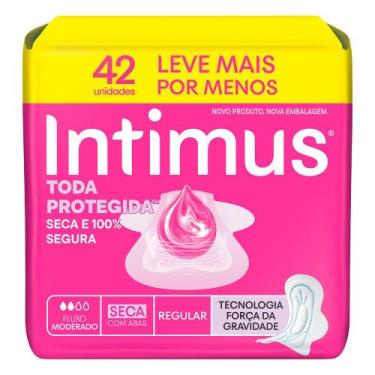 Imagem de Absorvente Intimus Toda Protegida Dia Seca com Abas 42 Unidades Leve M