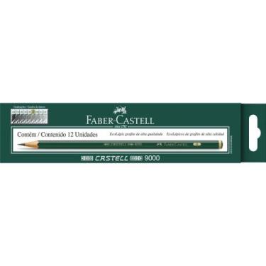 Imagem de Lapis Preto Tecnico 9000 B PRETO/MACIO CX.C/12 - FABER-CASTELL