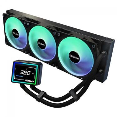 Imagem de Water Cooler ASRock Challenger 360 Digital, ARGB, 360mm, Com Display D