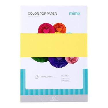 Imagem de Papel Color Pop Amarelo Canarinho Mimo - A4 - 180 gr - 25 unds