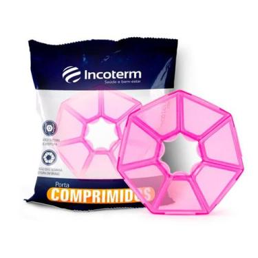 Imagem de Porta comprimidos - INCOTERM, PINK TRANSLÚCIDO