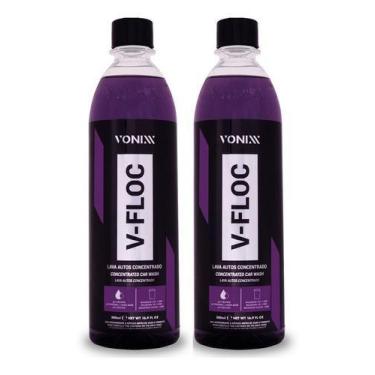 Imagem de 2- Shampoo Automotivo Neutro Concentrado V-floc 500ml Vonixx
