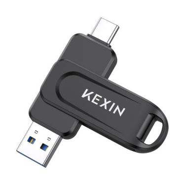 Imagem de Pen Drive KEXIN 128GB Dual USB 3.0 100MB/s Preto