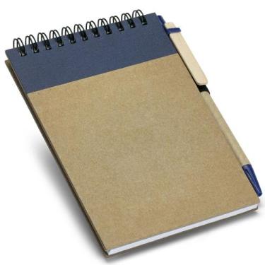 Imagem de Caderneta Pocket Eco com Caneta 10x14cm 60 Folhas Topget, Azul