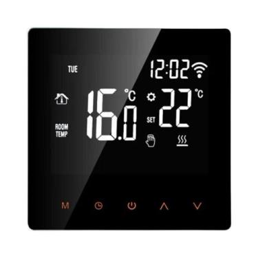 Imagem de Termostato Inteligente WiFi 16A Para Aquecimento De Piso Elétrico E 3A