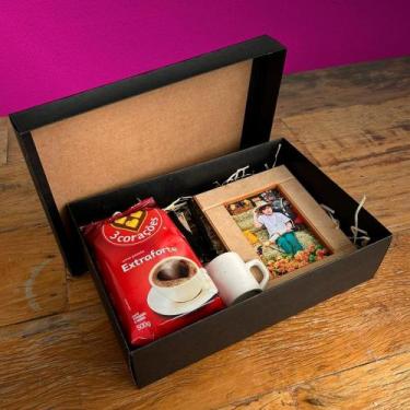 Imagem de KIT 5~10 Embalagem para Presente Caixa Preta Branca Kraft 35x24cm x9cm