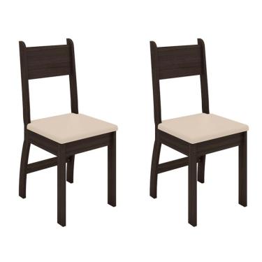Imagem de Conjunto com 2 Cadeiras Milano Amêndoa e Savana