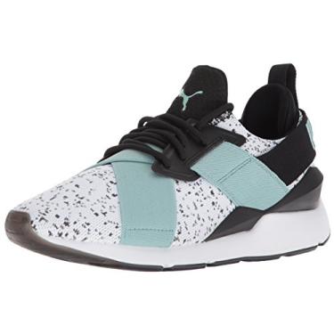 Imagem de PUMA Tênis feminino Muse Solstice Wn, Puma branco-aquifer-puma preto, 6.5