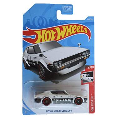 Imagem de Hot Wheels Rescue 4/10 [White/Black] Nissan Skyline 2000 GT-R 'Police Logo' 160/250