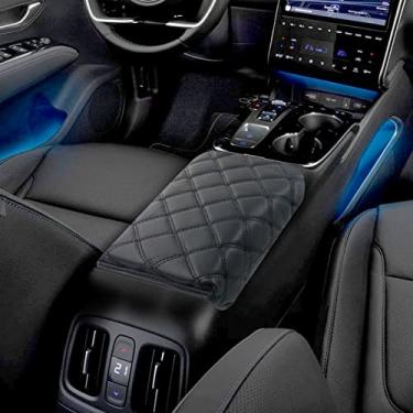 Imagem de SXCY Capa para apoio de braço central Hyundai Tucson NX4 2022 para console de carro, almofada de assento e proteção 2022 Tucson Interior Acessórios