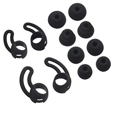 Imagem de Zotech Almofadas de substituição para fones de ouvido para Urbeats BeatsX Beats Tour. Pontas de asa macias 2 tamanhos 2 pares e pontas de orelha 4 tamanhos 4 pares (preto)