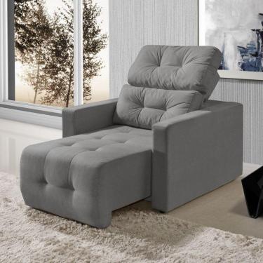 Imagem de Poltrona Retrátil Reclinável Alba Yescasa Cinza