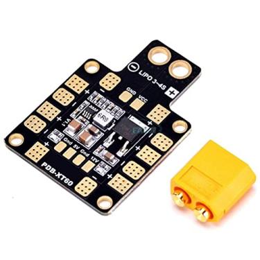Imagem de MOOKEENONE FPV PDB Board+XT60 Connector, 5V&12V Outputs, 36 x 50 x 4 mm for Racks Width Less Than 48mm