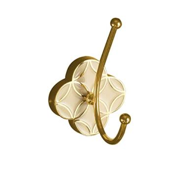 Imagem de KIZQYN Ganchos de casaco cabide montado na parede, gancho de casaco de luxo leve moderno, gancho de parede de metal para casa, restaurante, loja, cafeteria, cabide de parede de escritório (cor: e)