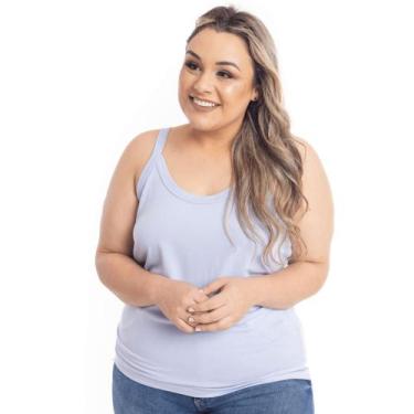 Imagem de Regata Plus Size Camisa Blusa Alcinha Atacado Feminina Verão - Vtm