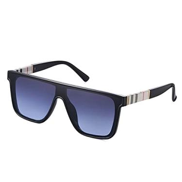 Imagem de Óculos de sol quadrados femininos vintage oversized óculos de sol para homens uma peça Okulary Przeciwsłoneczne, 4, tamanho único