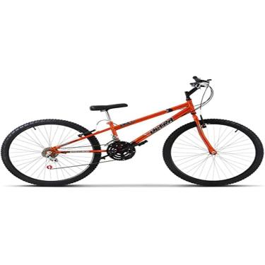 Imagem de Bicicleta de Passeio Ultra Bikes Esporte Chrome Line Rebaixada Aro 26 Reforçada Freio V-Brake – 18 Marchas Laranja Orange