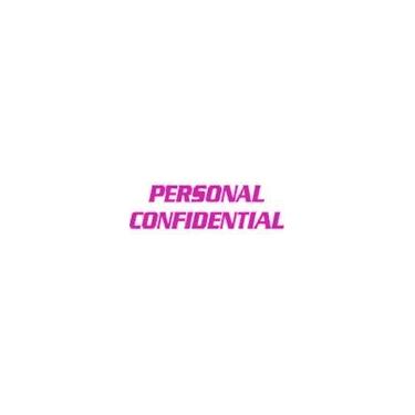 Imagem de Carimbo de autotintagem confidencial pessoal – Rosa