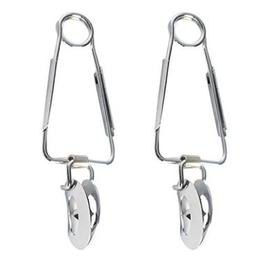 Imagem de 2 Unidades Pinças De Refeição De Aço Inoxidável Pinças Para Churrasco Pinça De Caracol Utensílio De Cozinha Pegador De Caracol Pinças De Servir Serpentina Alicate De Aço Inoxidável