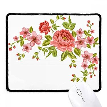 Imagem de Mousepad com estampa de rosas vermelhas e flores, tapete de borracha para jogos