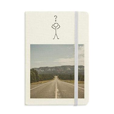 Imagem de Caderno de interrogação para viagens rodoviárias, céu ao ar livre, floresta, diário clássico A5