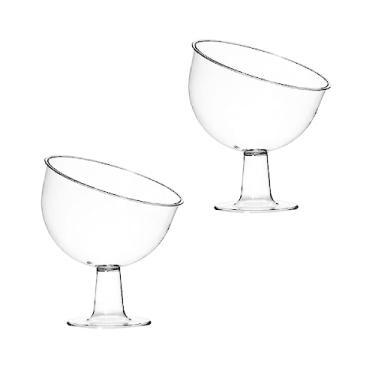 Imagem de Kit 02 Taça Inclinada Doceira Boca Torta com Pedestal 2700ml