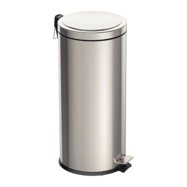 Imagem de Lixeira Inox Com Pedal Tramontina Com Acabamento Polido E Balde Interno Removível 30 L