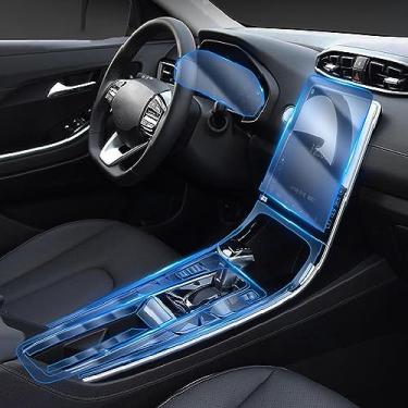 Imagem de LAVIYE Interior do carro GPS Film Painel de instrumentos Wrap Shift Console Sticker Anti-scratch Skin Protection Film, para Hyundai ix25 2020-2023